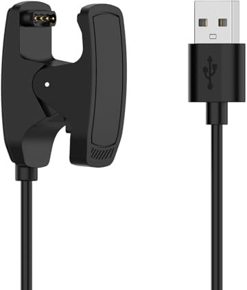 Discool Câble de charge de rechange, compatible avec Garmin Descent MK3/Descent MK3i/Descent MK2/MK2i/MK2S, câble de chargement USB, accessoires pour montre intelligente (1 m, 3,3 m, noir)