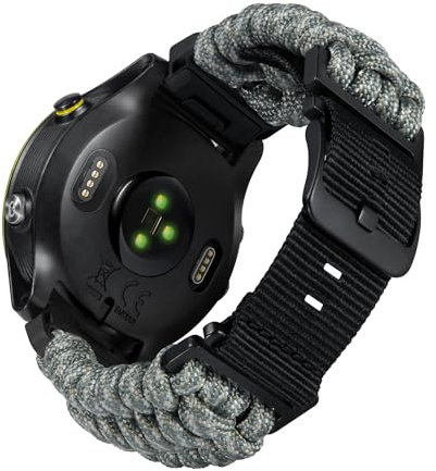 BINLUN Compatible con Garmin Correa 20mm 22mm 26mm, Correas de Nylon Paracord Trenzado Aptas para Quickfit Correa de Repuesto Deportiva para Forerunner/para Instinct/para Fenix/para Descent Hombre