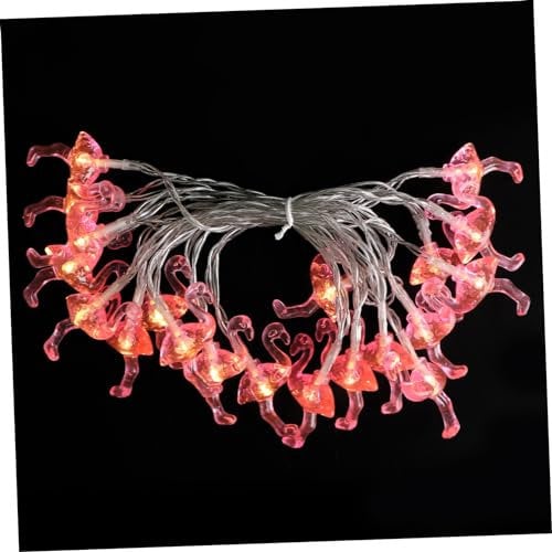 Warmhm Flamingo Lichterkette Leds Batteriebetrieben Dekorative Außen Halloween Party Weihnachtsdeko Laternenkette Für Garten Terrasse