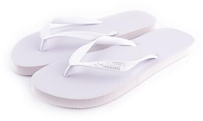 R-ISLAND Flip-Flop Uomo,Infradito Uomo,Pantofole da dito,Impermeabile,Perfettamente per spiaggia, piscina, casa esterna e interna., bianco, 44 EU