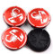 OBONG 4 Pezzi Auto Coprimozzo Coprimozzi Centrale Compatibile con per Fiat Punto Abarth 124 125 500 595 696 Stilo Ducato 50mm 60mm Ruota Accessori,J-50mm