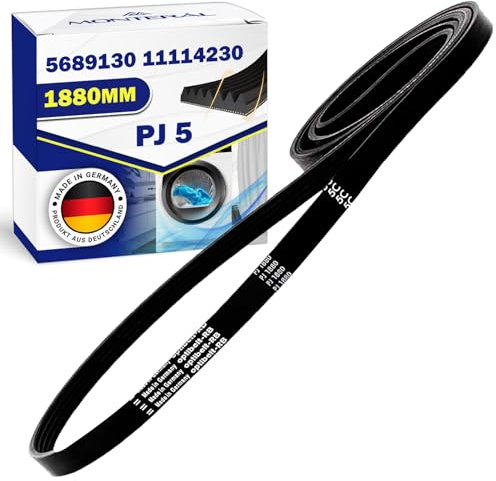 Keilriemen Trockner Poly-V 1880 PJ 5 mit dem Originalcode 5689130 11114230 für Miele - MADE IN GERMANY - Garantie 10 Jahre - MONTERAL