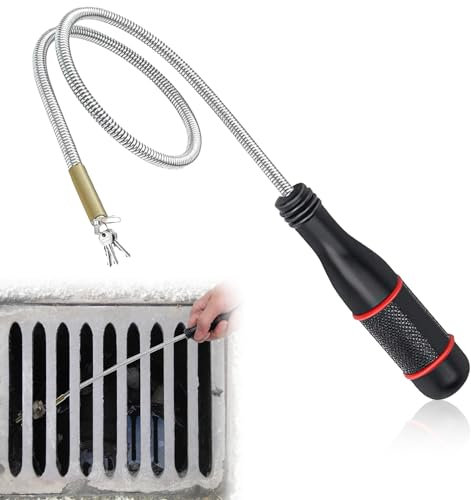 ZUOQIANG 59 CM Herramientas de Recogida Iman, Recogedor Magnético, Herramientas de Recogida Iman Profesional, Varillas Magnéticas Flexible, Barra Telescópica Portátil para Recoger Piezas Metálicas