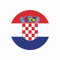 Kroatien Croatia Aufkleber 5cm Rund Flagge Fahne Runde Vinyl Stickers EM WM