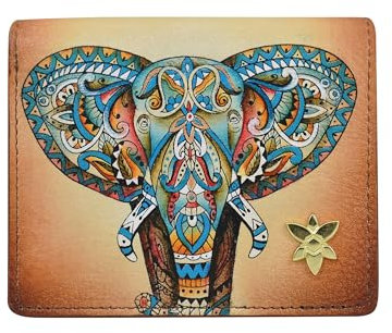 Anuschka Leder Kartenbörse - Elephant Mandala