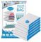 Vacuum Storage Bags Pack of 6 (2 Medium, 2 Large, 2 Jumbo) Reusable Space Saving Bags Saving Upto 85% Vacuum Compression Zipper Storage Bags with Airtight Valve Work with Vacuum Cleaner & Hand Pump