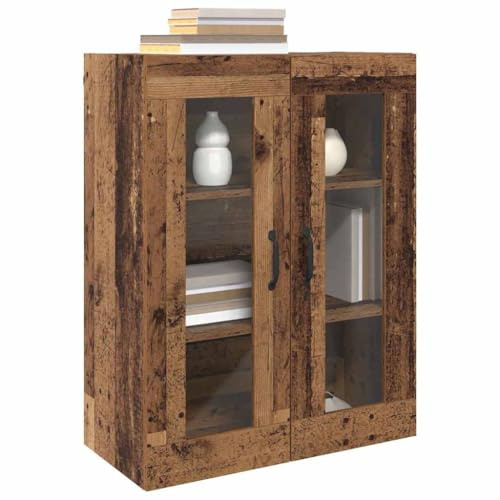 vidaXL Aufbewahrungsschrank Wandmontiert Altholz 69,5 x 34 x 90 cm