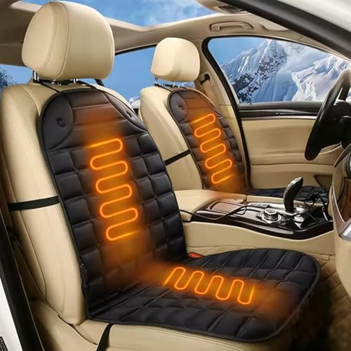 Kosinso 2 cuscini per sedili per auto, coprisedile di aggiornamento per schienale completo in inverno, per camion, SUV o furgoni