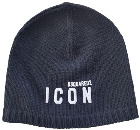 DSQUARED2 Mütze Mütze Wollmütze Icon KNM0124 05M06760 M063 Schwarz