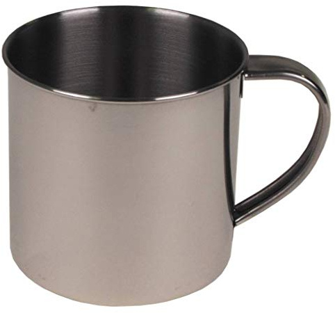 Tasse Edelstahl einwandig 0,25L