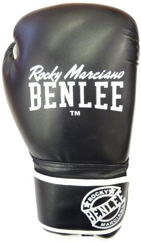 BENLEE Rocky Marciano Boxhandschuhe Pu Boxing Glove Quincy, Schwarz, 14