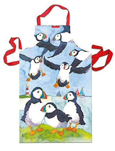 PLAYFUL PUFFINS - Emma Ball Designer Apron - Cotton