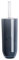 Excelsa Linea Bagno WC-Garnitur Ø10,5x34cm in grau, Polystyrol, 10.5 x 10.5 x 35 cm
