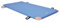 Grevinga® TÜV-Süd zertifizierte Turnmatte (VB 120) | 150 x 100 x 6 cm | BLAU | mit Lederecken und Tragschlaufen