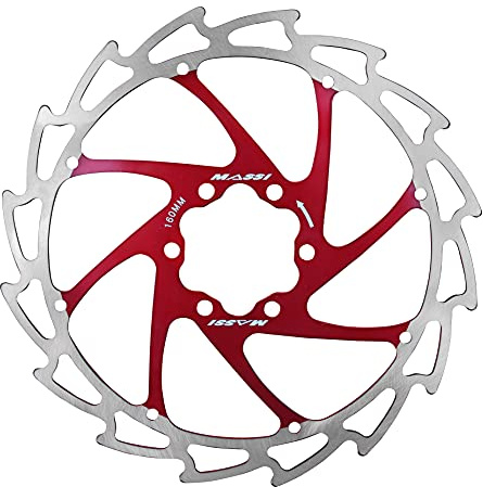Massi Superlight - Bremsscheibe 6STD, Farbe rot eloxiert, 180 mm