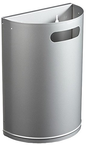 Rossignol corbeille 20L arkea decro-chable, Couleur:Metallgrau