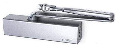 CISA 1C161005097, Chiudiporta Forza Regolabile Professional Plus 2 Senza Arresto, EN 2-6, Grigio, Largh. Porta Max 850-1260