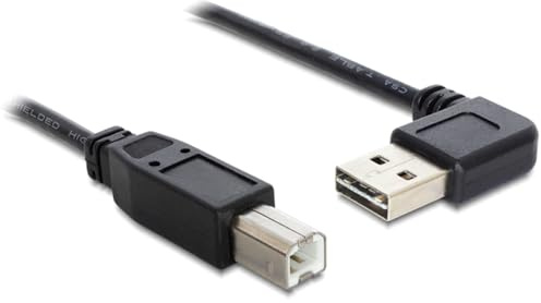 DeLock 85167 0,5 m USB A USB B männlich männlich schwarz Kabel USB – Kabel USB (0,5 m, USB A, USB B, 2.0, männlich/männlich, schwarz)