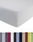 Entspanno Luxus Spannbettlaken 90x200 bis 100x220cm - Aus weichem Premium Jersey - Ideal für Wasser- & Boxspringbetten bis 35cm Höhe - Weiß