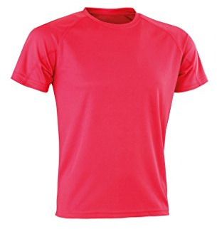 Spiro Mens Aircool T-Shirt (L) (Super Pink)