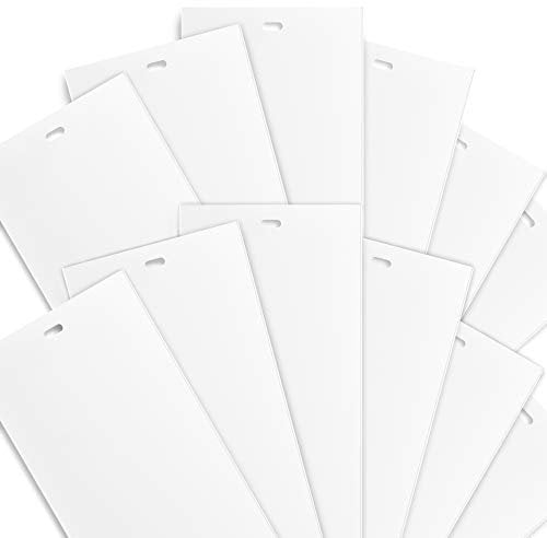 DALIX White Vertical Replacement Blinds Slats Sliding Door Window Patio (12 Pack)