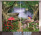 ABAKUHAUS Pilz Rustikaler Gardine, Schmetterlinge Fairytale, Schlafzimmer Kräuselband Vorhang mit Schlaufen und Haken, 280 x 175 cm, Grün Rot
