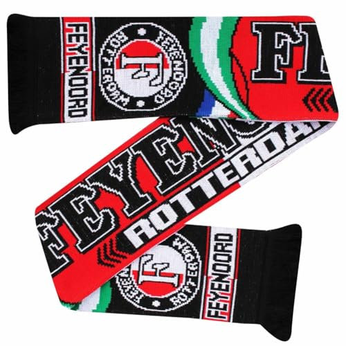 Feyenoord Schal, Fußball-Fan-Schal, Premium-Acryl-Strick