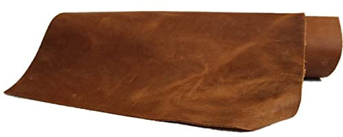 In vielen Größen: Beindruckendes Leder mit Pull Up Effekt, Blankleder, Dickleder, Fettleder, Nubukleder, ca. 2,0 mm dick! Rindleder, Vintage - Antikleder in einem! Mittelbraun, braun, tabak, cognac
