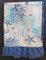 Regmani 6 passende Stuhlkissen mit Tischdecke wasserabweisend Koralle Blau Marine Farbe Aquamarin (rechteckige Tischdecke 140 x 240 cm)