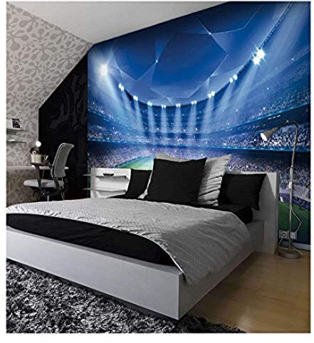 Stade de football terrain de sport papier peint photo papier peint enfants chambre décoration Papier Peint 3D Salle de séjour Chambre à coucher Salle de séjour Mural murale enfant-200cm×140cm
