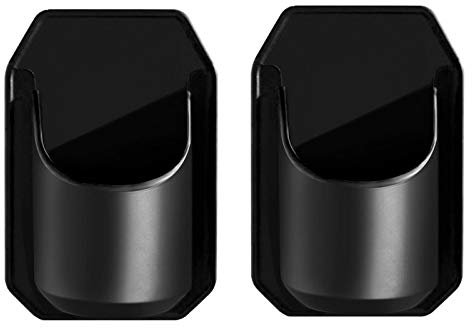 QYLJZB 2 Stück Duschwand-Getränkehalter, tragbare Kunststoff-Wandhalterung, Bier, Getränkehalter mit Kleber für Flasche, Bier, Kaffee und Getränke, Badewanne, Getränkehalter (schwarz)