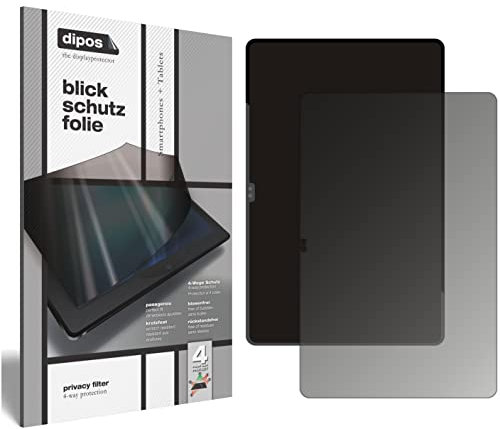 dipos I Blickschutzfolie kompatibel mit Samsung Galaxy Tab S8 Ultra Display-Schutzfolie matt mit 4-Wege Sichtschutz-Effekt