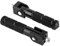 2pcs 8MM Pédales Antidérapantes En Aluminium De Véhicule Électrique De Moto, Repose-pieds De Pédale Arrière Modifiés De Moto Générale, Barres De Support Pliantes À 90 Degrés,(Le noir)