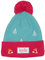 kyds Kinder Wintermütze für Jungs und Mädchen ab 2 Jahren, aus 50% recyceltem Polyester, Cooler Winter Beanie mit Bommel (Blue Fox)