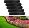 Sonnewelt Bordure de pelouse en métal galvanisé - 5 m, 10 m, 15 m, 20 m, 25 m, 30 m, 35 m, 40 m, 45 m, 50 m, Noir (Longueur 5 m - Hauteur 15 cm)