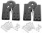 2pcs Ladder Heavy Duty Hinge,Step Ladder Hinges Folding,Heavy Duty Ladder Hinges,Step Ladder Hinge Replacement Kit,Ladder Tie Rod Attic Ladder Attachment