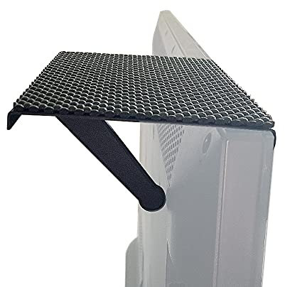 TV-Regal, breite Plattform, solides Bildschirmregal, verstellbare Halterung, Desktop-PC-Monitor mit 15,2 cm breiter Plattform, für Streaming-Geräte, Apple TV, Medienboxen, Lautsprecher und