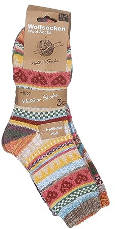 MATY FASHION Wollsocken Damen warme bunt gemischte Wintersocken Kuschelweiche Strümpfe für Oktoberfest 166