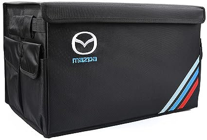 ELOMAS Kofferraum Organizer für Mazda 6 Axela CX4 Atenza CX5 Mazda 3, Kofferraumtasche, Kofferraum-Organizer, Auto-Aufbewahrungsbox mit Mehreren Taschen