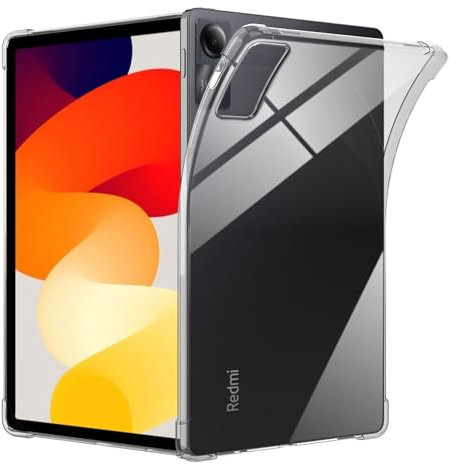 Natbok Hülle für Xiaomi Redmi Pad SE 11 Zoll 2023,Fortschrittlicher Airbag-Fallschutz,Flexibles Silikon TPU,Schlanke Passform Xiaomi Redmi Pad SE 11 Hülle, Transparent