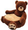 Kinder-Sofa-Sitz, Teddybär, 50 x 50 x 42 cm
