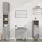 CIADAZ 3-TLG. Badmöbel-Set, Badezimmerschrank, Badezimmermöbel Set, Badschrank, Bathroom Furniture Sets, Badmöbel, Bad Möbel Modern Set, Grau Sonoma Holzwerkstoff