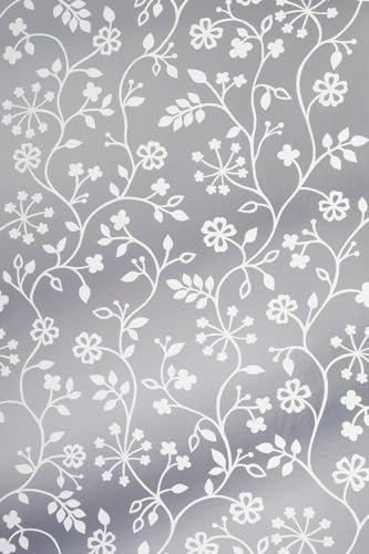 d-c-fix Möbel-Klebefolie Metallic Flower Tendril, 67,5 cm x 1,5 m – abwaschbare und selbstklebende Deko-Folie für Küche, Schrank, Tisch & Fensterbank – glänzend & langlebig