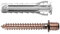 Fischer 10 Tasselli SX Plus 6 DVR con Doppia Vite per Collarini in Rame, Ideale per Tubi in Rame, Include 10 Viti e 10 tasselli, 567647