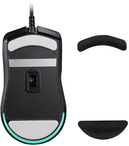 kwmobile Mouse Feet Replacement Compatible with Razer Viper Mini Computer Mouse Skates Sticker - Black