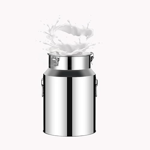 GoHaiDe Milk Jug 201 Transportbehälter aus Edelstahl mit luftdichtem Deckel zur Aufbewahrung von Flüssigkeiten und Feststoffen,5L