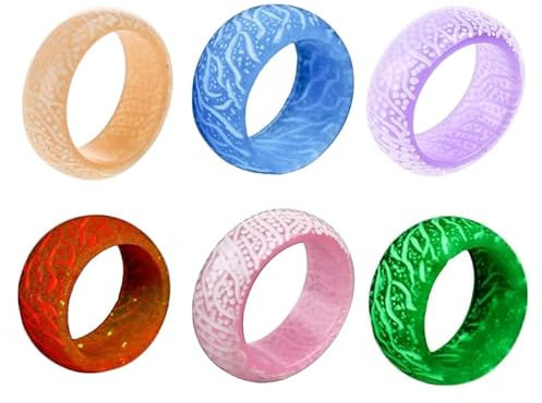 LOOMIKKE Modischer Design, leuchtender Ring, leuchtet im Dunkeln, Schmuck, Unisex-Dekoration für Damen und Herren, Partygeschenk, Geschenk