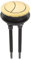 1 Botón De Descarga De Inodoro Dorado, Botón De Descarga De Inodoro Doble De 46 Mm, Cabeza Redonda For Reparación De Tanque De Agua De Inodoro De Baño