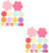 Tofficu 2 Sätze Blumenförmiges Papier Faltbares Origami-Papier Selber Machen Faltpapier Selber Machen DIY-Papier Quilling-kit Für Papierblumen Exquisites Origami-Papier Quilling-Papier