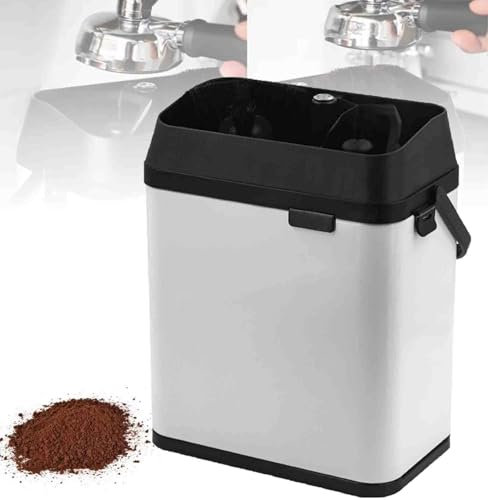 HNBYLMM Electric Coffee Portafilter Cleaning Machine Knock Box Coffee portafilter Cleaner Coffee Grounds Container with 3 Scrapers & 1 Brush Head, for Home, Cafe, Restaurant